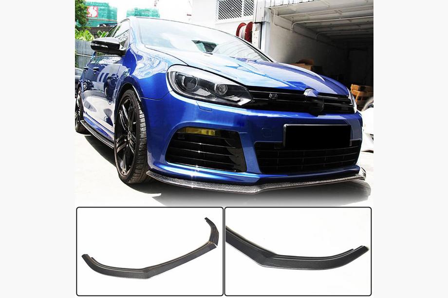 Volkswagen Golf 6 2008–2014 Karbonový lip na přední nárazník Lip V1 (pro R HB 2010-2013) Image