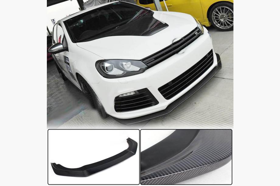 Volkswagen Golf 6 2008–2014 Karbonový přední lip spoiler Lip V2 (pro R HB 2010-2013, karbon) Image