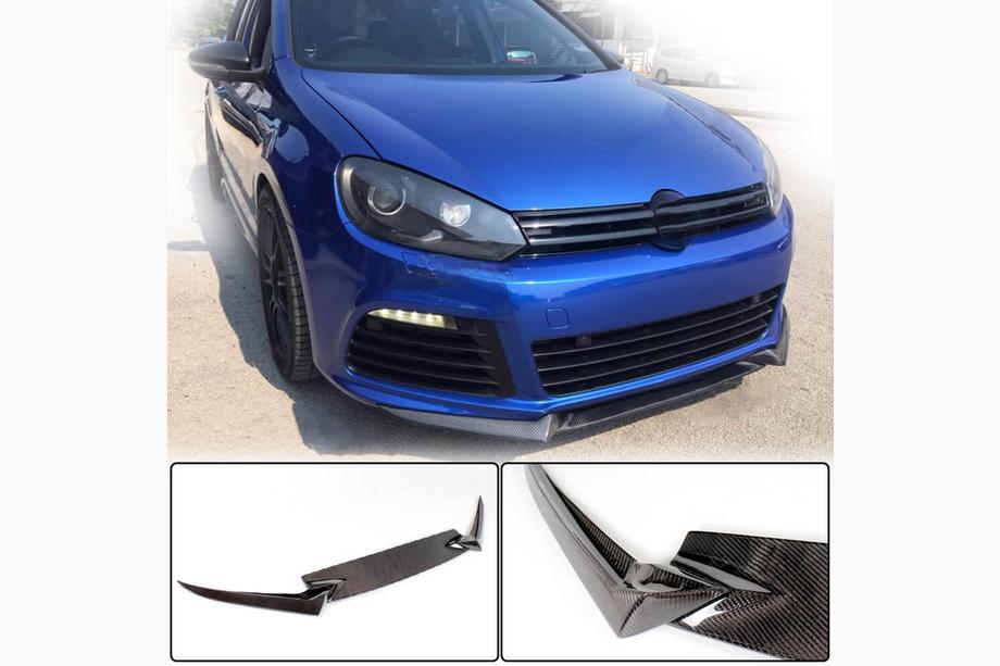Volkswagen Golf 6 2008–2014 Karbonový lip na přední nárazník Lip V3 (pro R HB 2010-2013) Image
