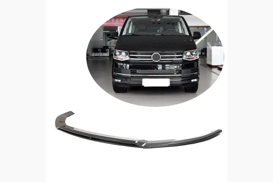Volkswagen T6 2015–2024 Karbonový lip nástavec předního nárazníku (pro 2015-2019) Image
