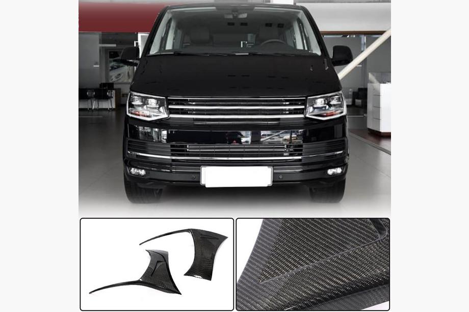 Volkswagen T6 2015–2024 Karbonové nástavce na přední nárazník (pro 2015-2019) Image