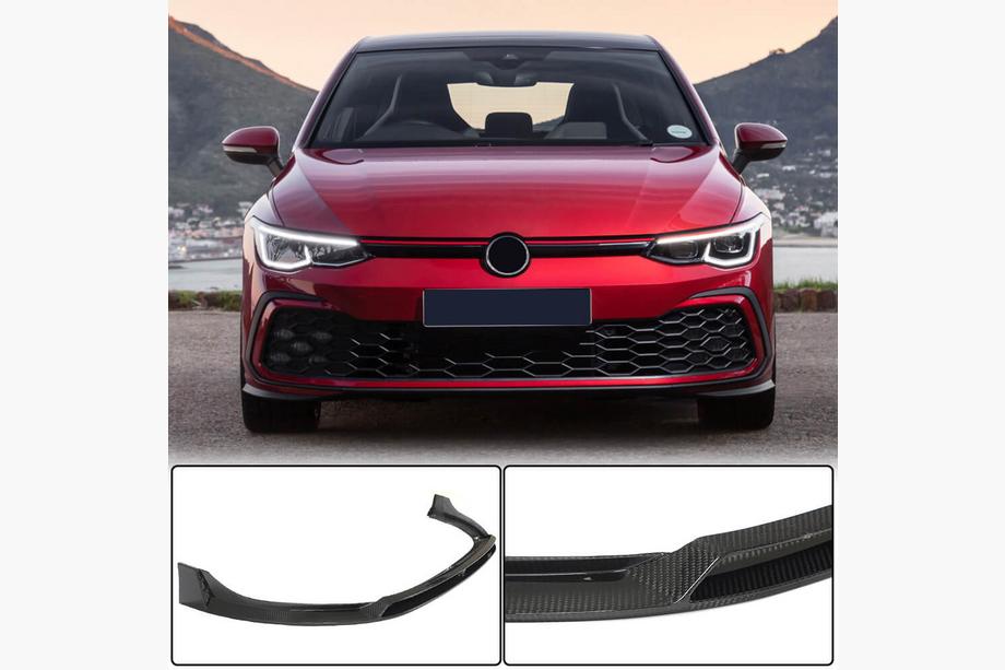 Volkswagen Golf 8 2019– Nástavec na přední nárazník Lip (pro GTI HB, suchý karbon) Image