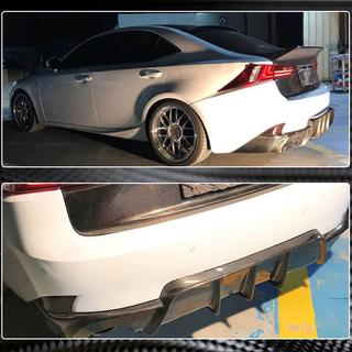 Difuzor zadního nárazníku V1 (pro Base/F-Sport 2013-2016, karbon) Lexus IS 2013– fotografie 4