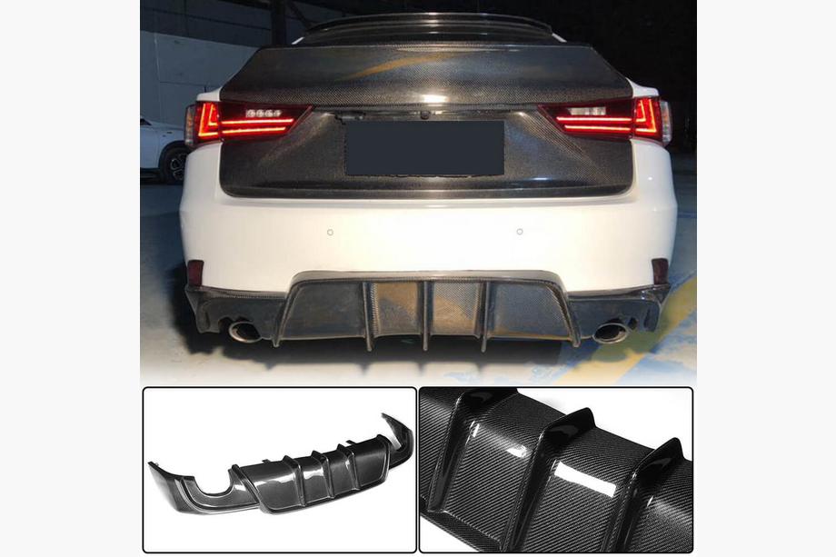 Lexus IS 2013– Difuzor zadního nárazníku V1 (pro Base/F-Sport 2013-2016, karbon) Image