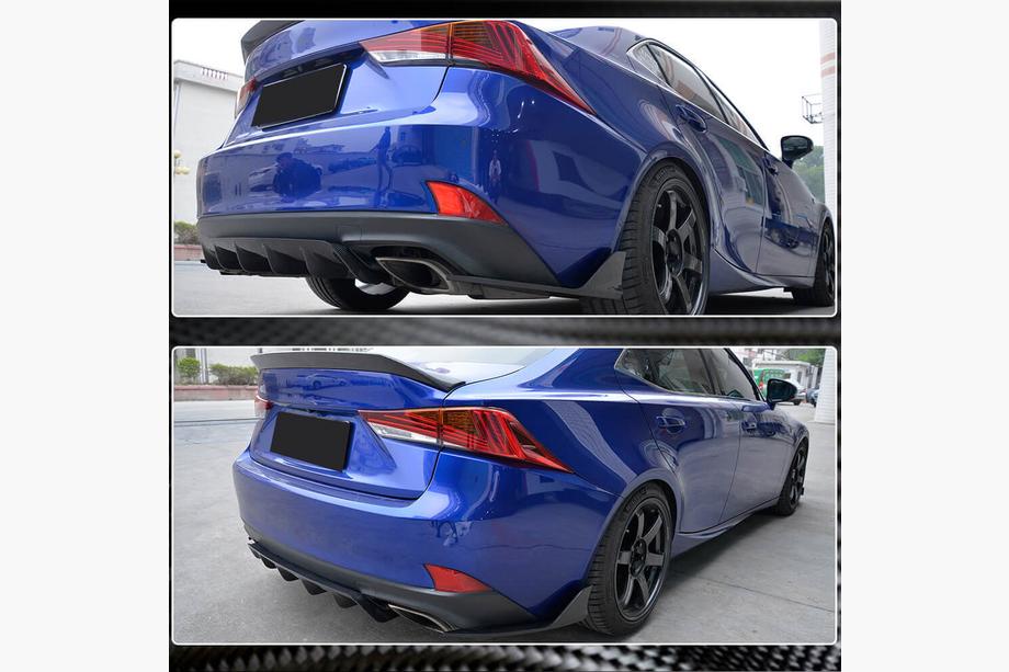 Lexus IS 2013– Karbonové kryty zadního nárazníku (pro Base/F-Sport 2016-2020) Fotografie 4