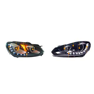 Přední LED světlomety s DRL (2 ks) Volkswagen Golf 6 2008–2014 fotografie 3