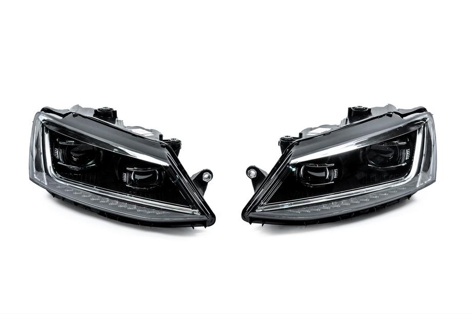 Volkswagen Jetta 2011–2018 Přední světlomety Full LED (bez řídicích jednotek, 2 ks) Fotografie 1
