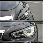 Infiniti Q50/Q60 2013–2024 Mračítka na světlomety (pro Q50 2014-2017, karbon) fotografie 4