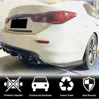 Karbonové kryty zadního nárazníku (pro Q50 Base/Sport 2014-2017, karbon) fotografie 2