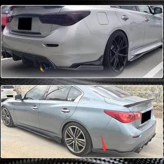 Karbonové kryty zadního nárazníku (pro Q50 Base/Sport 2014-2017, karbon) fotografie 4