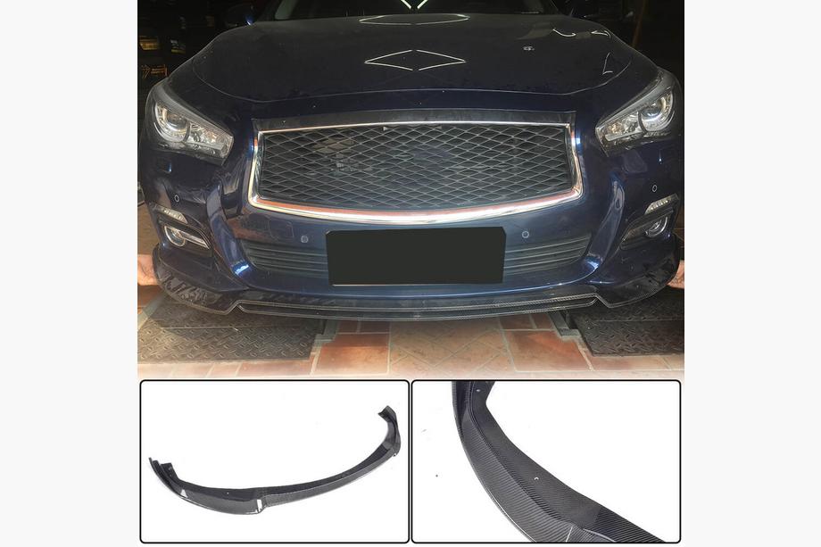 Infiniti Q50/Q60 2013–2024 Nástavec předního nárazníku Lip V2 (pro Q50 Base 2014-2017, karbon) Image