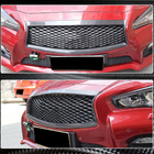 Infiniti Q50/Q60 2013–2024 Rámeček masky chladiče (pro Q50 Base/Sport 2014-2017, karbon) fotografie 4