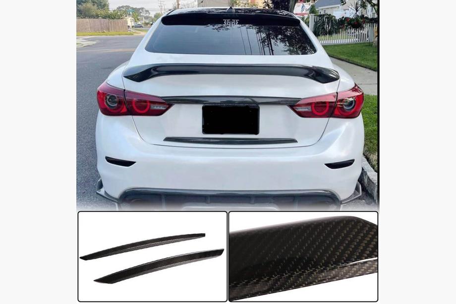 Infiniti Q50/Q60 2013–2024 Karbonové kryty víka kufru (pro Q50 Base/Sport 2014-2017, karbon) Image
