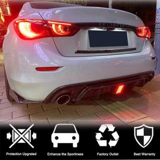 Difuzor zadního nárazníku V3 (pro Q50 Base/Sport 2018-2023, karbon) fotografie 3
