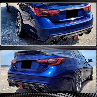 Difuzor zadního nárazníku V3 (pro Q50 Base/Sport 2018-2023, karbon) fotografie 4