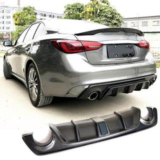 Difuzor zadního nárazníku V4 (pro Q50 Base/Sport 2018-2023, karbon) Infiniti Q50/Q60 2013–2024 fotografie 1