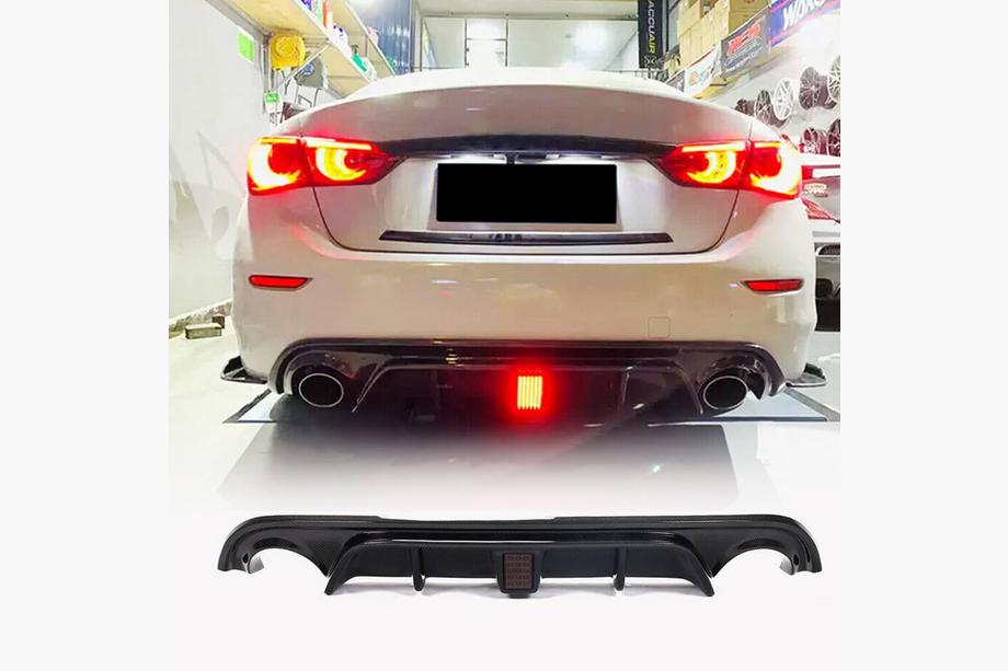 Infiniti Q50/Q60 2013–2024 Difuzor zadního nárazníku V4 (pro Q50 Base/Sport 2014-2017, karbon) Image