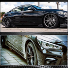 Infiniti Q50/Q60 2013–2024 Boční prahy V1 (pro Q50, karbon) fotografie 5