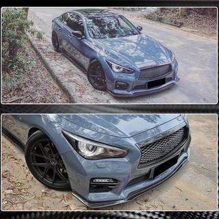 Karbonový lip na přední nárazník Lip V1 (pro Q50 Sport 2014-2017) Infiniti Q50/Q60 2013–2024 fotografie 4