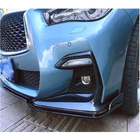 Infiniti Q50/Q60 2013–2024 Karbonový lip na přední nárazník Lip V1 (pro Q50 Sport 2018-2022, karbon) fotografie 4