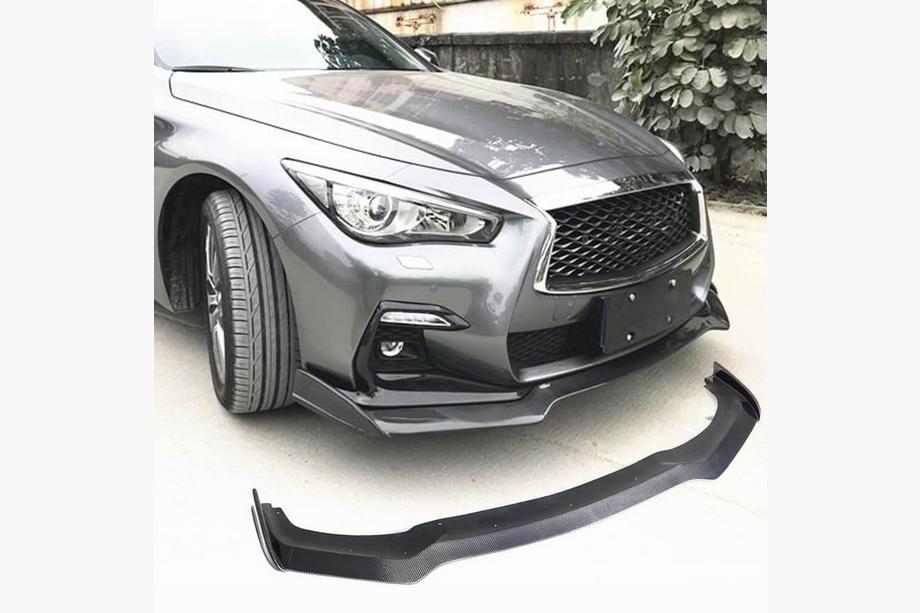 Infiniti Q50/Q60 2013–2024 Karbonový nástavec předního nárazníku Lip V2 (pro Q50 Sport 2018-2022) Image