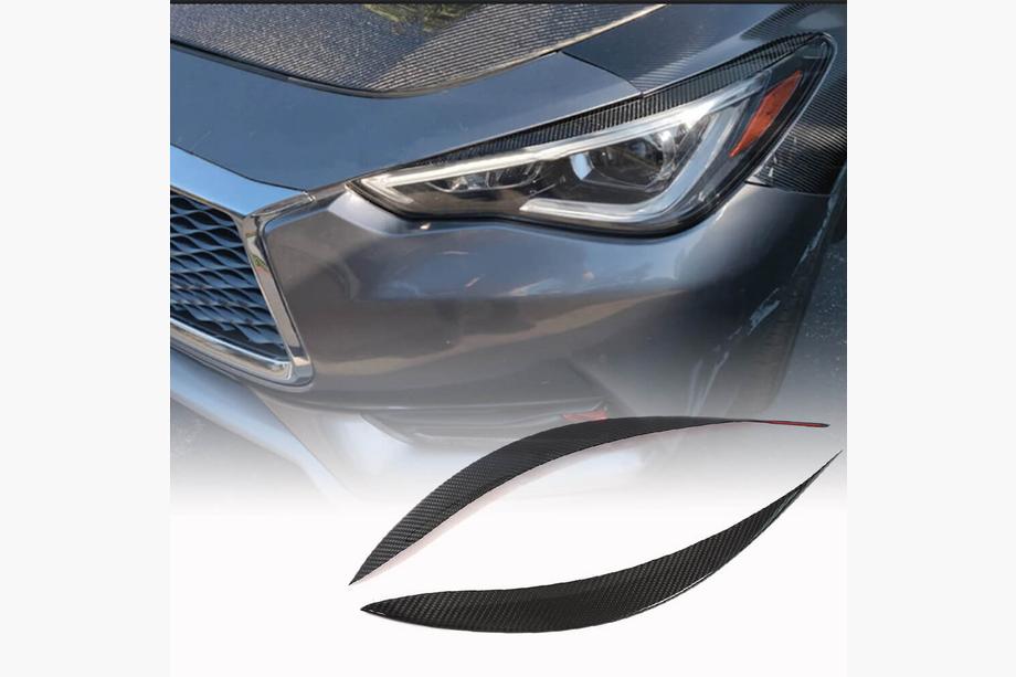 Infiniti Q50/Q60 2013–2024 Řasy na světlomety (pro Q60 2016-2022, karbon) Image