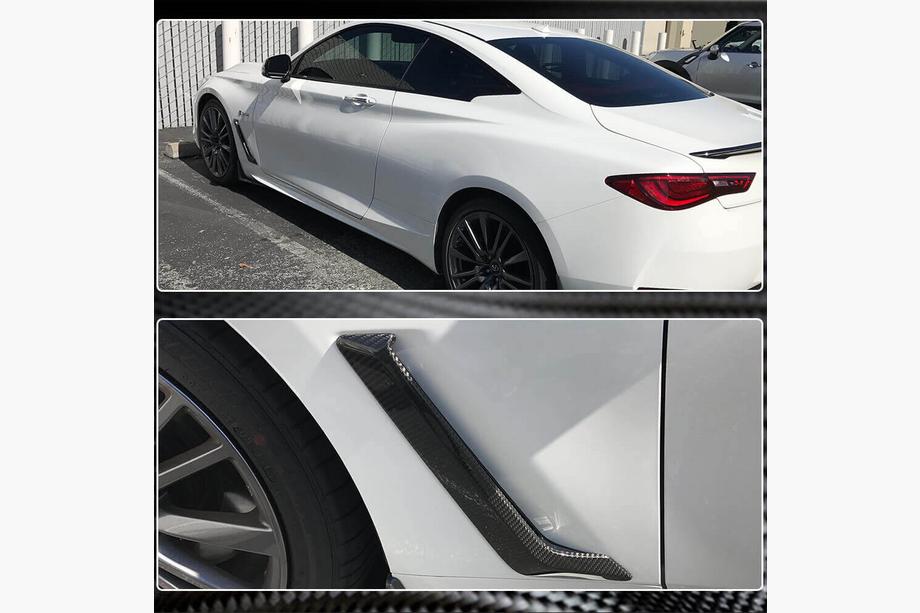 Infiniti Q50/Q60 2013–2024 Karbonové nástavce na přední blatníky (pro Q60 2016-2022) Fotografie 4