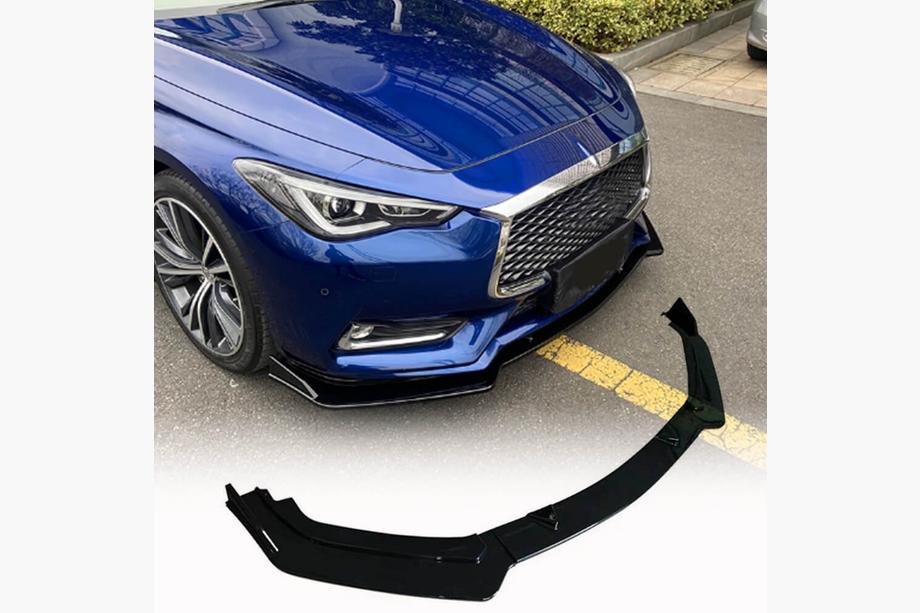 Infiniti Q50/Q60 2013–2024 Karbonový přední lip na nárazník Lip V2 (pro Q60 2016-2022, karbon) Image