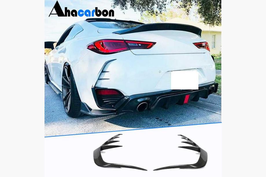 Infiniti Q50/Q60 2013–2024 Karbonové nástavce na zadní nárazník (pro Q60 2016-2022) Image