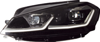Volkswagen Golf 7/E-Golf 2012–2020 Přední světlomety Silver FullLed (2017-2020, 2 ks) fotografie 1