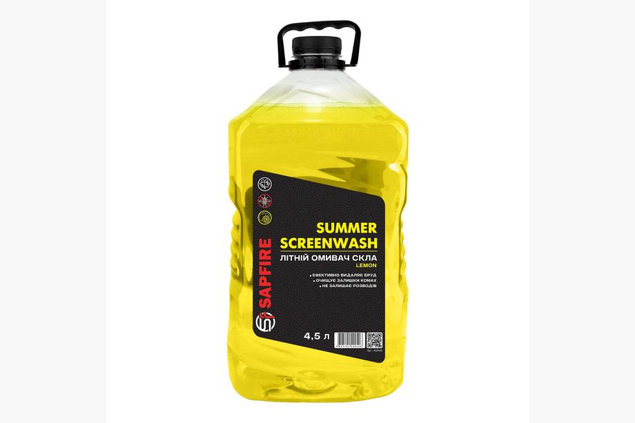 Letní kapalina do ostřikovačů SAPFIRE Summer Screenwash 4,5 l – citron Image