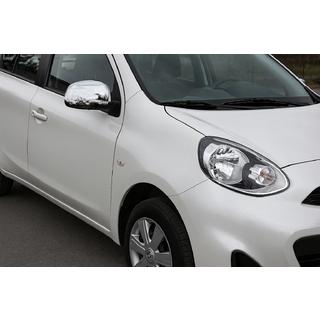 Chromované kryty zrcátek (2 ks, ABS) Nissan Micra K13 2011–2016 fotografie 1