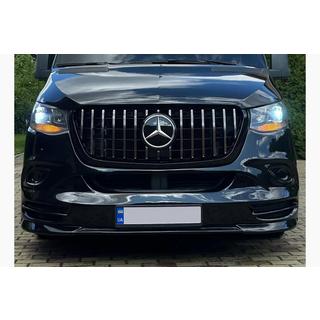 Přední maska chladiče Panamericana GT Chrome Premium V2 (s rámečkem) Mercedes Sprinter W907/W910 2018– fotografie 1