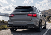 Mercedes GLC X253 2015–2022 Zadní difuzor s koncovkami výfuku Silver (design AMG63) fotografie 2