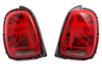 Mini Cooper F55/56/57 2014–2023 Zadní LED světla ve stylu Union Jack, červená (2 ks) fotografie 2