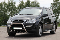 SsangYong Kyron 2005–2014 Přední ochranný rám WT003 (nerez) fotografie 5
