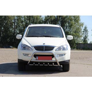 Přední ochranný rám WT003 (nerez) SsangYong Kyron 2005–2014 fotografie 2