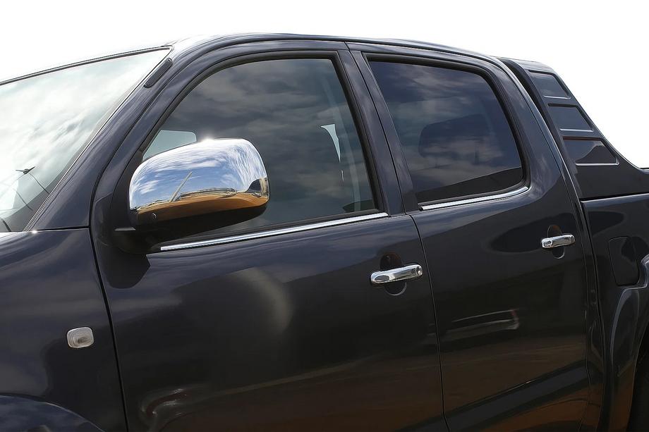 Toyota Hilux 2006–2015 Okenní lišty (4 ks, nerez) Carmos - turecká ocel Image