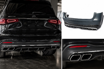Mercedes GLS X167 2019– Zadní nárazník s difuzorem AMG GLS63 fotografie 1