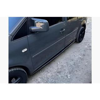 Boční prahy Performance (černé) Volkswagen Caddy 2010–2015 fotografie 1