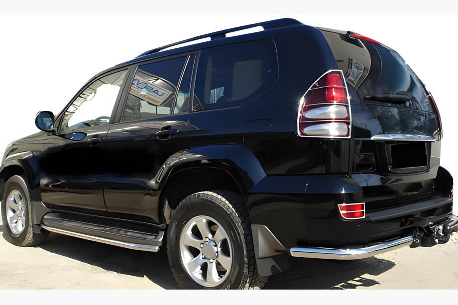Toyota Land Cruiser Prado 120 2002–2009 Zadní rohy AK003 (2 ks, nerez) Image