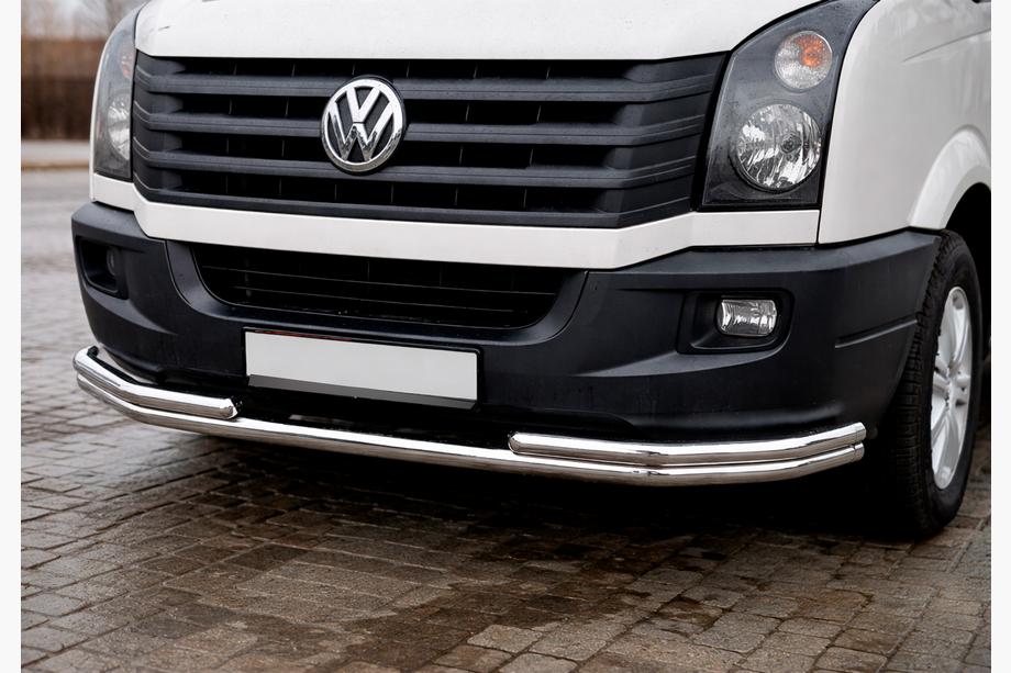 Volkswagen Crafter 2006–2016 Přední ochranný rám ST008 (nerez) Image