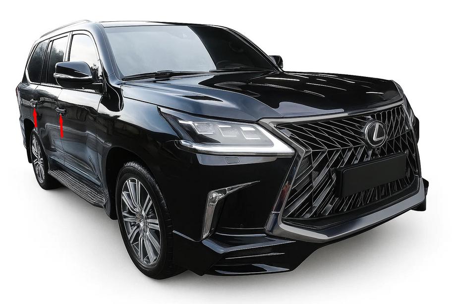 Lexus LX570/450d 2008–2022 Kryty dveřních klik BlackEdition (pro 2016+) Image