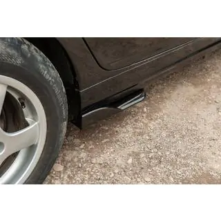 Univerzální prahové nástavce Flap typ E (2 ks, černý lesk, ABS plast) fotografie 2