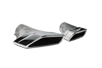 BMW řada 5 G30/G31 2017–2023 Koncovky výfuku M-Performance Silver (2 ks) fotografie 3