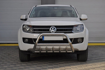 Volkswagen Amarok 2010–2022 Přední ochranný rám WT003 (nerez) fotografie 4