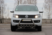Volkswagen Amarok 2010–2022 Přední ochranný rám WT003 (nerez) fotografie 2