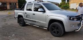 Volkswagen Amarok 2010–2022 Boční nerezové trubky (2 ks) fotografie 9