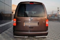 Volkswagen Caddy 2010–2015 Zadní rohy AK003 (2 ks, nerez) fotografie 2