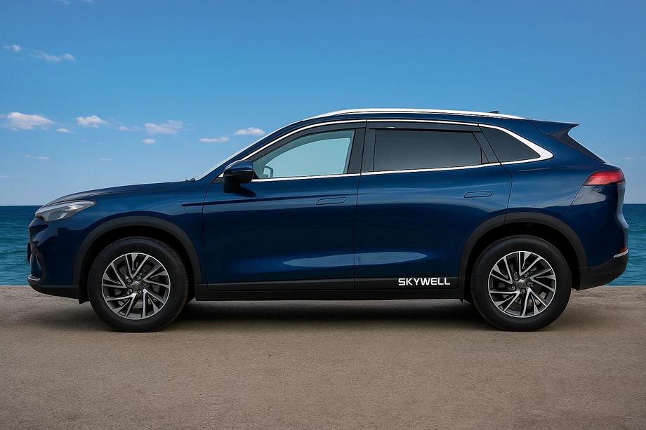 Skywell ET5/Skyworth EV6 2021– Okenní ofuky s chromovanou lištou (4 ks, Niken) Image